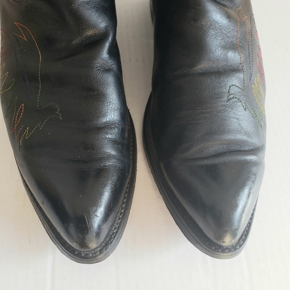 Western Cowboy Rodeo Ranch Mens Black Vulcan Boots - Picture 6 of 12